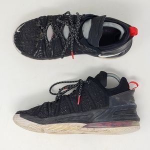 Nike Lebron James VXIII 18 Basketball Shoes Youth size 6Y CW2760 001 Black Red